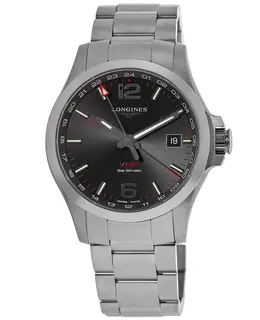 Longines Conquest V.H.P. GMT 43mm Black Dial Men's Watch l3.728.4.56.6