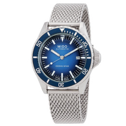 Mido Ocean Star Tribute Special Edition Automatic Blue Dial Mens Watch - Article: m0268071104101