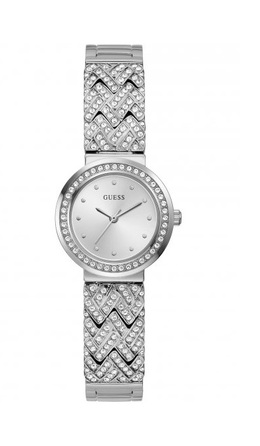 Guess Treasure Quartz Silver Dial Ladies Watch GW0476L1 Elegant Timepiece