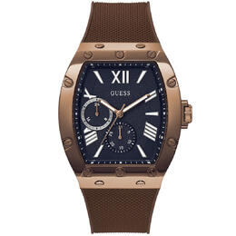 Guess Mens Falcon Quartz Watch with Black Dial and Rose Gold Accents - GW0568G1