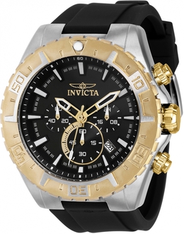 Invicta Chronograph Mens Watch Black Dial 37629