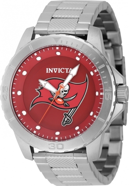 48090 Invicta Nfl Tampa Bay Buccaneers Quartz Red Dial Mens Watch