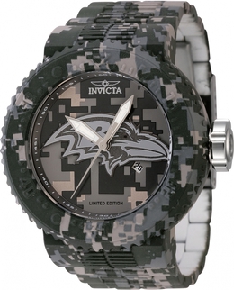 Invicta NFL Baltimore Ravens Camouflage Dial Mens Watch 45108