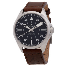 Hamilton H76305530 Khaki Aviation Pilot Automatic Black Dial Watch