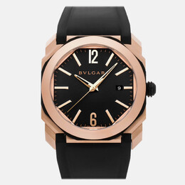 Bulgari Grey 18k Rose Gold Octo 103203 Automatic Men's Wristwatch 41 mm 1073785