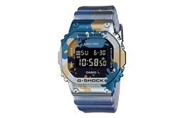 Мужские часы Casio, Граффити синий gm-5600ss-1pr | graffiti blue