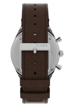 Хронограф Q Timex CHRONOGRAPH 40MM LEATHER STRAP WATCH Timex, коричневый tx152m0fq-o11 | brown