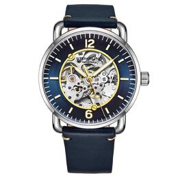 Stuhrling Автоматические часы Mantra Skeleton, 42 мм, с кожаным ремешком STÜHRLING Original, черный m190638097708 | black