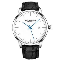 Stuhrling Мужские классические кварцевые часы Rasa с кожаным ремешком STÜHRLING Original, белый m190638070565 | white