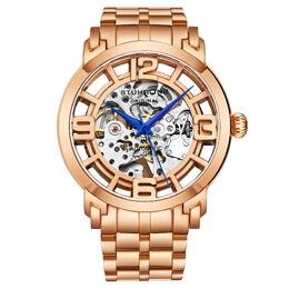Stuhrling Автоматические часы Winchester, скелетон, 42 мм, с браслетом из нержавеющей стали STÜHRLING Original, золото m190638092819 | gold