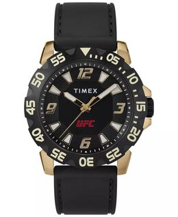 Мужские цифровые часы UFC Champ, черные силиконовые, 42 мм Timex, черный 17384742 | black