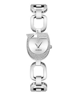 Женские аналоговые серебряные стальные часы 22 мм Guess, серый 17915724 | silver