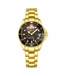 Женские модные кварцевые часы Diver Depth master 3950L, диаметр 32 мм Stuhrling, черный 16122362 | black