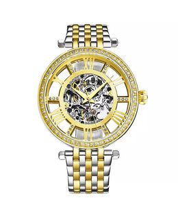 Delphi 3944 Автоматические женские часы со скелетоном диаметром 38 мм Stuhrling, желтый 17607658 | yellow