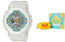 Женские часы Casio BABY-G, Белый ba-110sc-7aprb | white