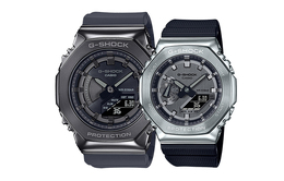 Часы Casio унисекс, Черный/Серый gm-2100-1apr+gm-s2100b-8apr | black/gray