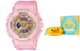 Женские часы Casio BABY-G, Розовый ba-110sc-4aprbd | pink