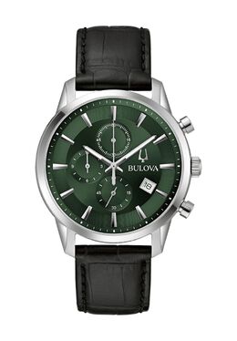 Мужской хронограф 96Б413 Bulova, зеленый 7613077594346 | grün