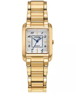 Женские часы Eco-Drive Bianca с золотистым браслетом из нержавеющей стали, 28 мм Citizen, золото 17618326 | gold-tone
