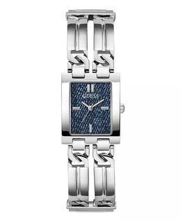 Женские аналоговые серебряные стальные часы 24 мм Guess, серебро 19342847 | silver