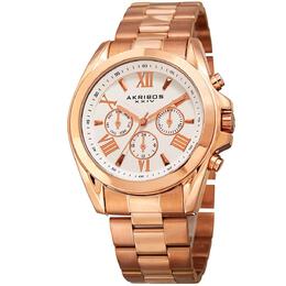 AK951 Повседневные часы в круглом корпусе Akribos XXIV, белый m848572095686 | white