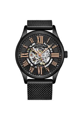 Stuhrling Автоматические наручные часы Atrium 3942M, скелетонизированный циферблат, корпус 42 мм, нержавеющая сталь, Mes STÜHRLING Original, черный m190638098217 | black