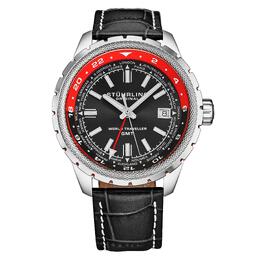 Stuhrling Часы Global Voyager 1014 GMT 42 мм с мировым таймером STÜHRLING Original, красный m190638156917 | red