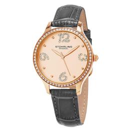 Stuhrling Шикарные кварцевые модные часы диаметром 36 мм с кожаным ремешком STÜHRLING Original, розовое золото m847988083850 | rose