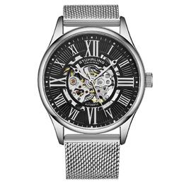 Stuhrling Автоматические наручные часы Atrium 3942M, скелетонизированный циферблат, корпус 42 мм, нержавеющая сталь, Mes STÜHRLING Original, мультиколор m190638098200 | multi