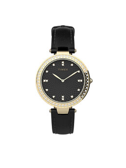 Часы City TW2V45100 Timex, черный/золотой city tw2v45100 | schwarz, golden