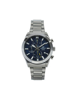 Часы Edifice Sapphire Chronograph Casio, серебро edifice sapphire chronograph efb-710d-2avuef | silber