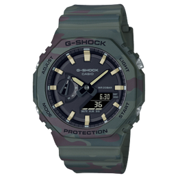 Casio Зеленые часы унисекс gae-2100we-3apr | camouflage box
