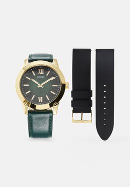 Часы Crescent Gift Set Guess, зеленый gu152m0di-m11 | green gradient/gold-coloured