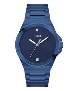 Мужские аналоговые синие часы из нержавеющей стали, 44 мм Guess, синий 19238115 | blue