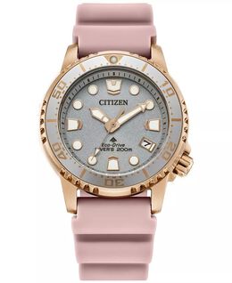 Женские часы Eco-Drive Promaster Dive с розовым ремешком, 37 мм Citizen, розовый 16473222 | pink