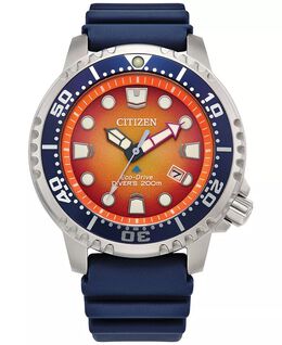 Мужские часы Promaster Eco-Drive 44 мм с синим ремешком Citizen, синий 15734873 | blue