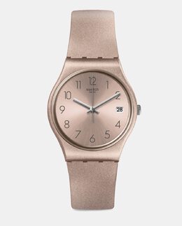 GP403 розовые силиконовые женские часы Swatch, розовый 7610522809604 | rosa