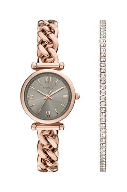 Ископаемые часы и браслет Fossil, золотой 99kk-akd7ra_gld | oro
