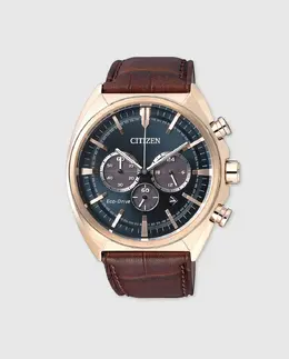 Citizen CA4283-04L Eco-Drive коричневые кожаные мужские часы, коричневый 1010657102652 | marrón