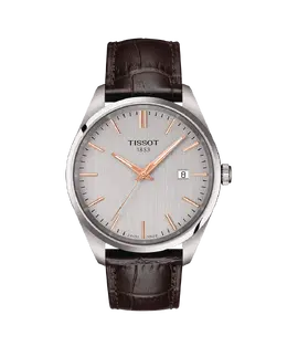Мужские часы PR100 из коричневой кожи диаметром 40 мм Tissot, коричневый 33420 | marrón