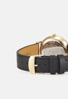 Часы WATERBURY CLASSIC 40MM 3 HAND CASE DIAL BLACK STRAP Timex, коричневый tx152m0ld-o11 | brown