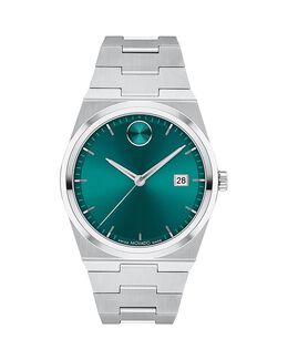 Часы Movado Quest, 40 мм, зеленый 5084525 | green/silver