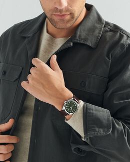 Автоматические часы Movado Datron из нержавеющей стали, 40 мм, зеленый 4785023 | green/brown