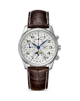 Часы Longines Master Collection, 40 мм, коричневый 1407334 | silver/brown