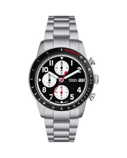 Часы Fossil Sport Tourer, 42 мм, черный 5014693 | black/silver