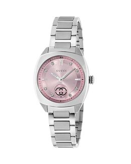 Часы Gucci Interlocking G, 29 мм, розовый 5164281 | pink/silver