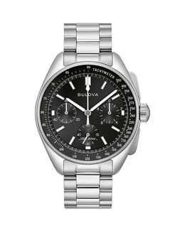 Часы Archive Lunar Pilot Chronograph Gift Set, 43.5mm Bulova, черный 4698332 | black/silver