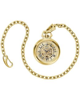 Карманные часы Bulova Classic Sutton с цепочкой, 50 мм, золотой 4874636 | gold