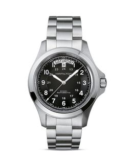 Автоматические часы Hamilton Khaki King, 40 мм, серебряный 1377427 | black/silver