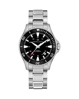 Часы Hamilton цвета хаки с аквалангом, 40 мм, черный 5328663 | black/silver